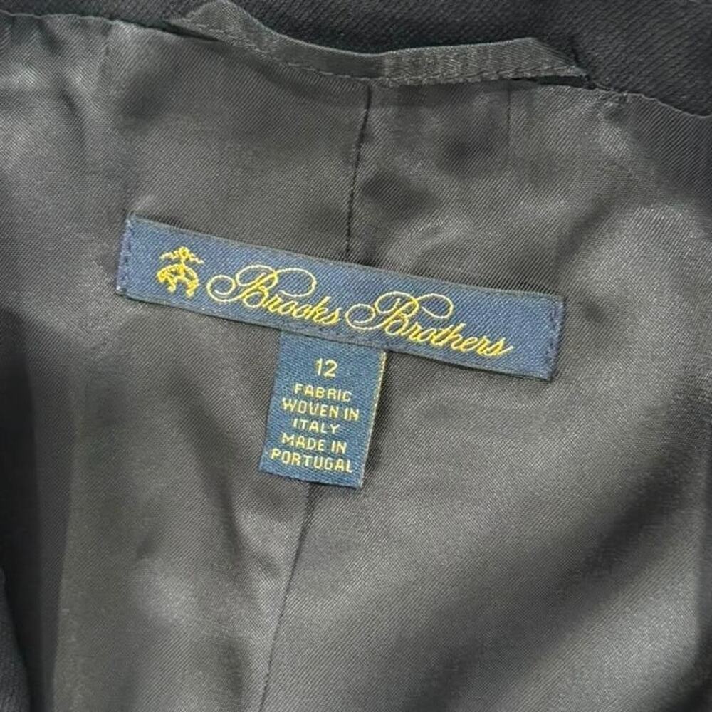 Brooks Brothers Two-Button Single Breasted Classic Tailored Black Blazer Suit 12 - Picture 10 of 12